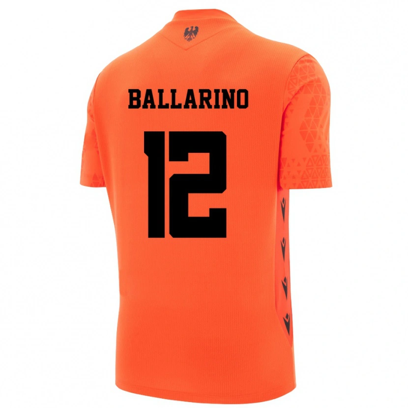 Danxen Niño Camiseta Alessio Ballarino #12 Naranja Oscuro Negro Portero Equipación 2025/26 La Camisa México