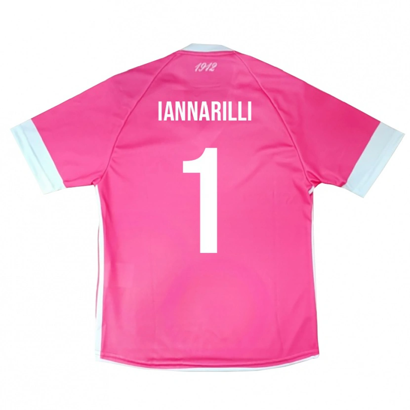 Danxen Niño Camiseta Antony Iannarilli #1 Rosa Intenso Blanco Portero Equipación 2025/26 La Camisa México
