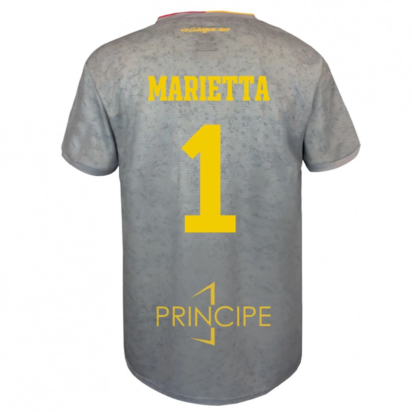 Danxen Niño Camiseta Christian Marietta #1 Plata Marrón Arena Portero Equipación 2025/26 La Camisa México