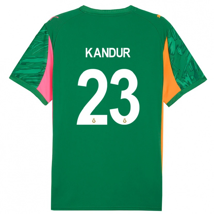 Danxen Niño Camiseta Müge Kandur #23 Verde Naranja Rosa Portero Equipación 2025/26 La Camisa México