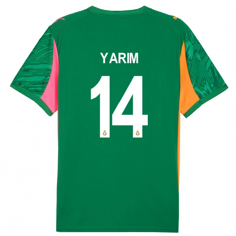 Danxen Niño Camiseta Esra Yarım #14 Verde Naranja Rosa Portero Equipación 2025/26 La Camisa México