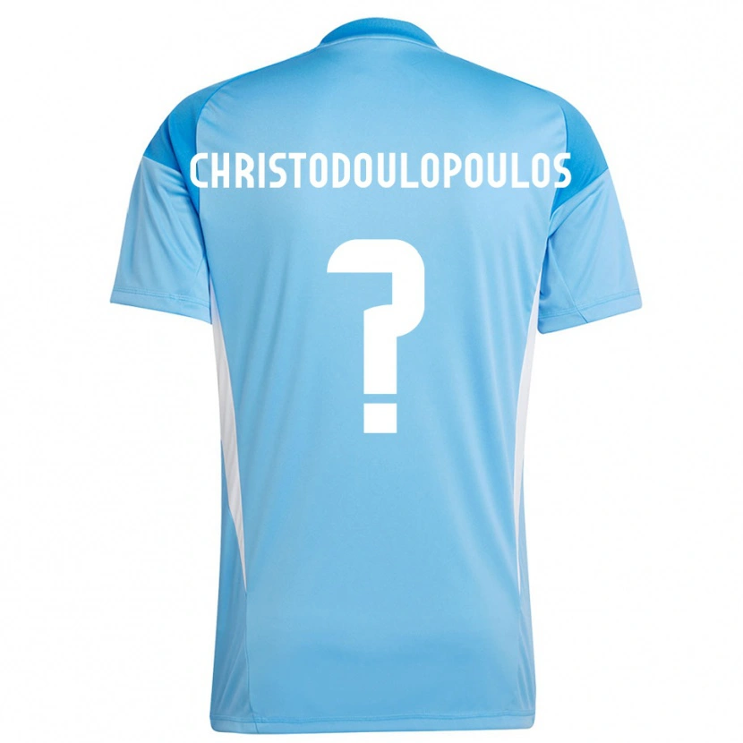 Danxen Niño Camiseta Giannis Christodoulopoulos #0 Azul Cielo Profundo Portero Equipación 2025/26 La Camisa México