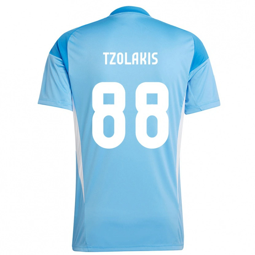 Danxen Niño Camiseta Konstantinos Tzolakis #88 Azul Cielo Profundo Portero Equipación 2025/26 La Camisa México