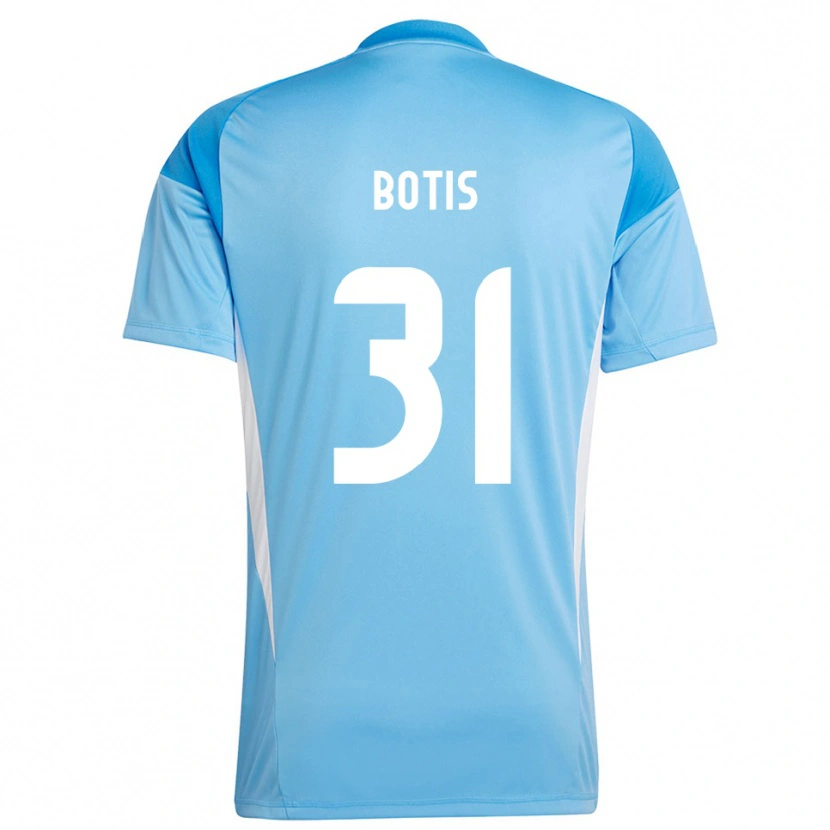 Danxen Niño Camiseta Nikolaos Botis #31 Azul Cielo Profundo Portero Equipación 2025/26 La Camisa México