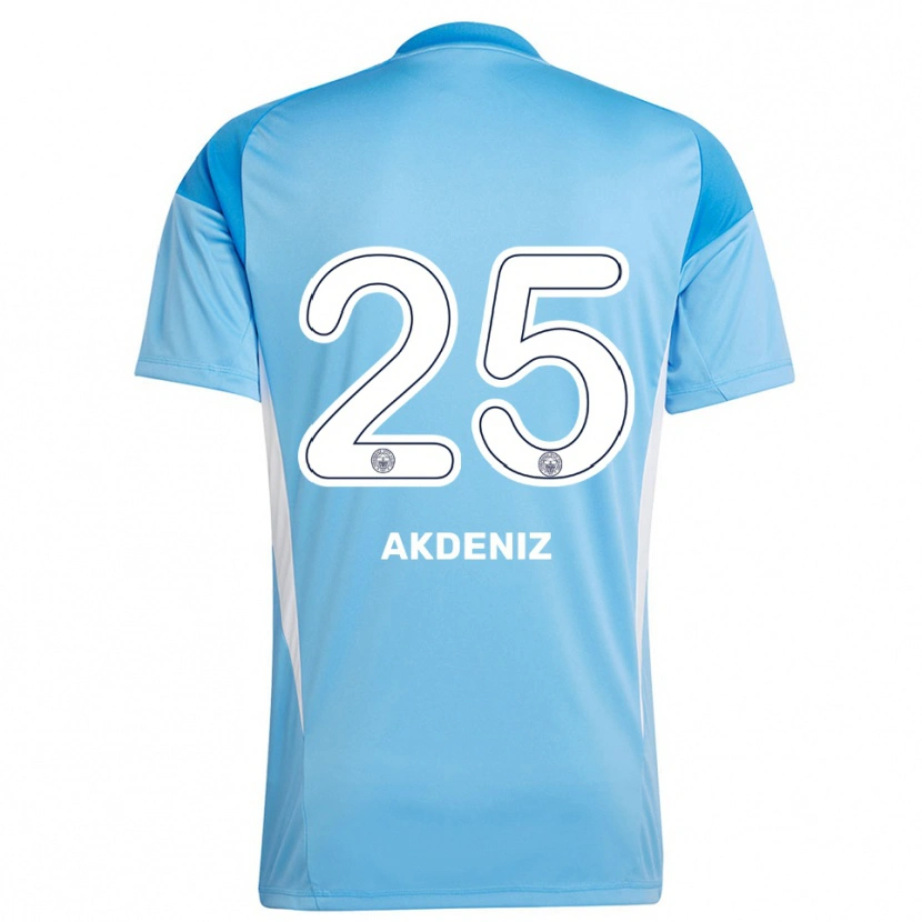 Danxen Niño Camiseta Zeynep Akdeniz #25 Azul Real Blanco Portero Equipación 2025/26 La Camisa México