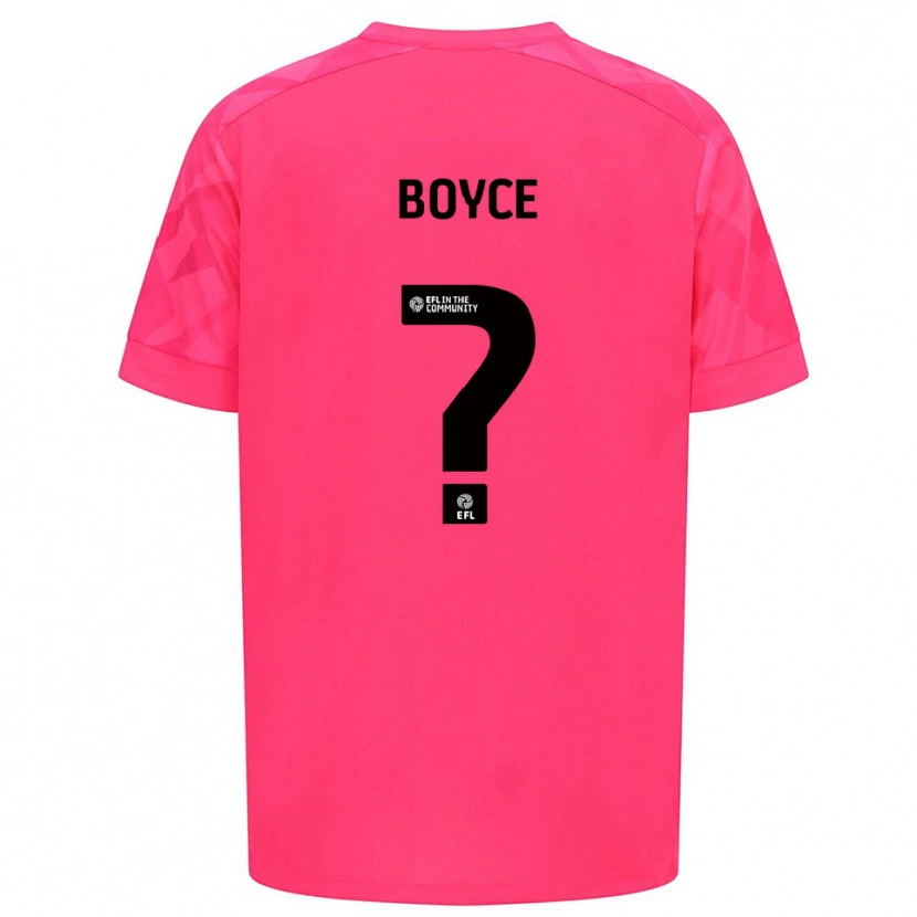 Danxen Niño Camiseta Oliver Boyce #0 Rosa Rosa Portero Equipación 2025/26 La Camisa México