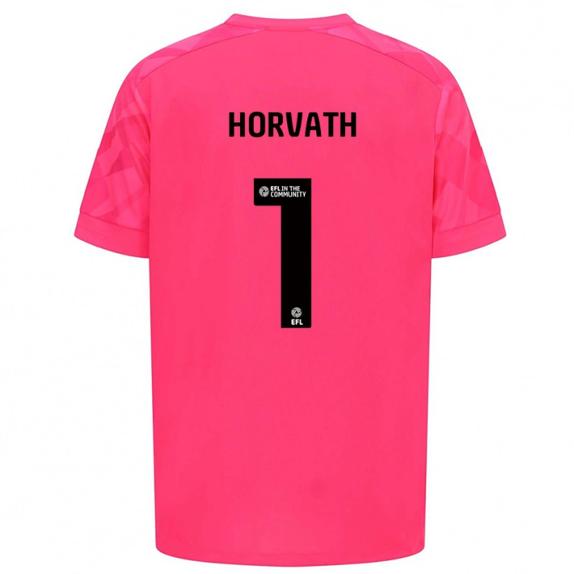 Danxen Niño Camiseta Ethan Horvath #1 Rosa Rosa Portero Equipación 2025/26 La Camisa México