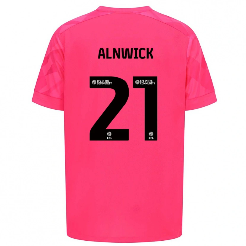 Danxen Niño Camiseta Jak Alnwick #21 Rosa Rosa Portero Equipación 2025/26 La Camisa México