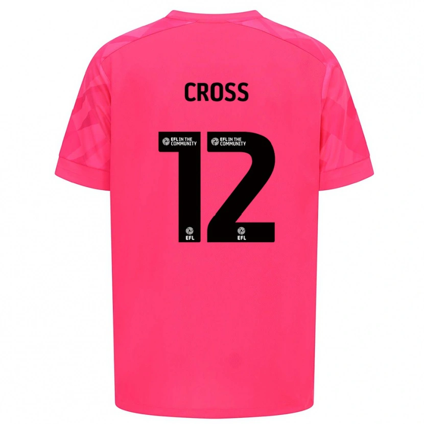 Danxen Niño Camiseta Alex Cross #12 Rosa Rosa Portero Equipación 2025/26 La Camisa México
