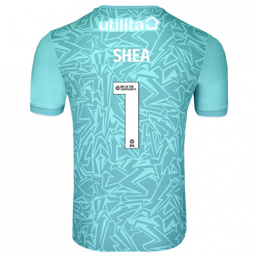 Danxen Niño Camiseta James Shea #1 Azul Claro Portero Equipación 2025/26 La Camisa México