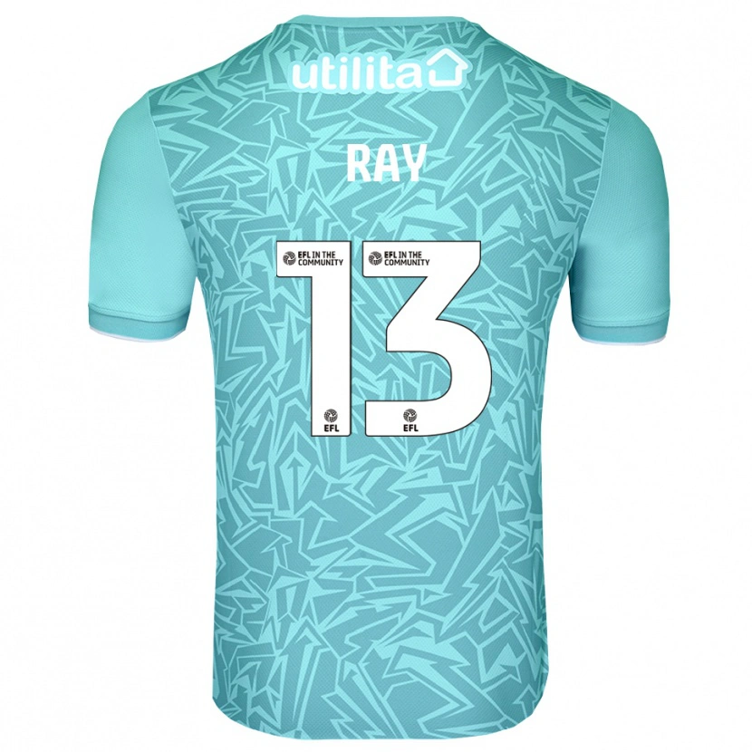 Danxen Niño Camiseta Celine Ray #13 Azul Claro Portero Equipación 2025/26 La Camisa México