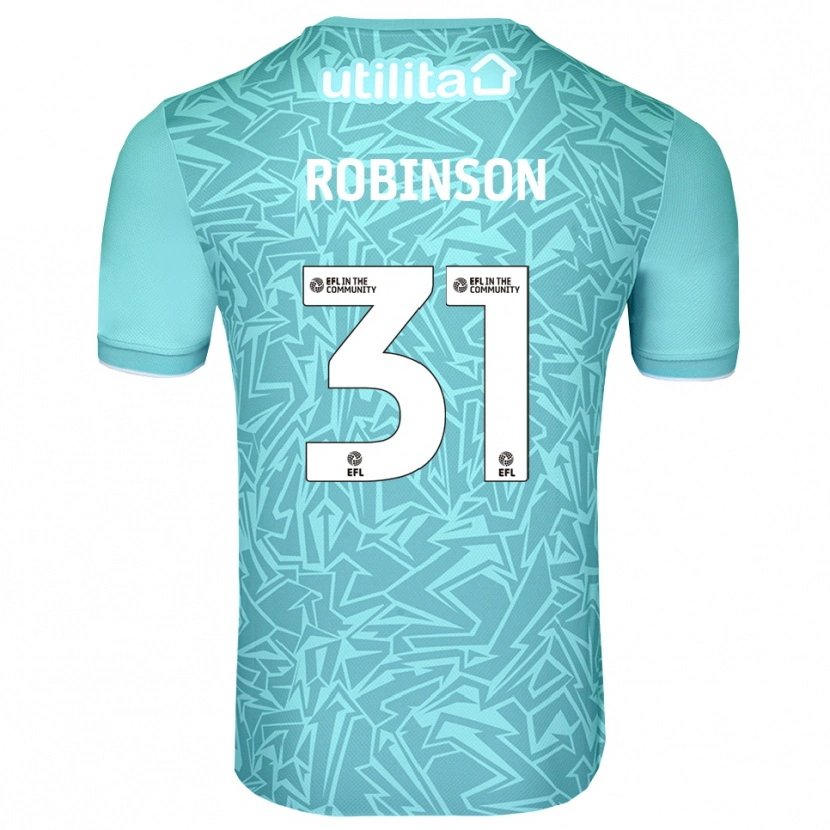 Danxen Niño Camiseta Leah Robinson #31 Azul Claro Portero Equipación 2025/26 La Camisa México
