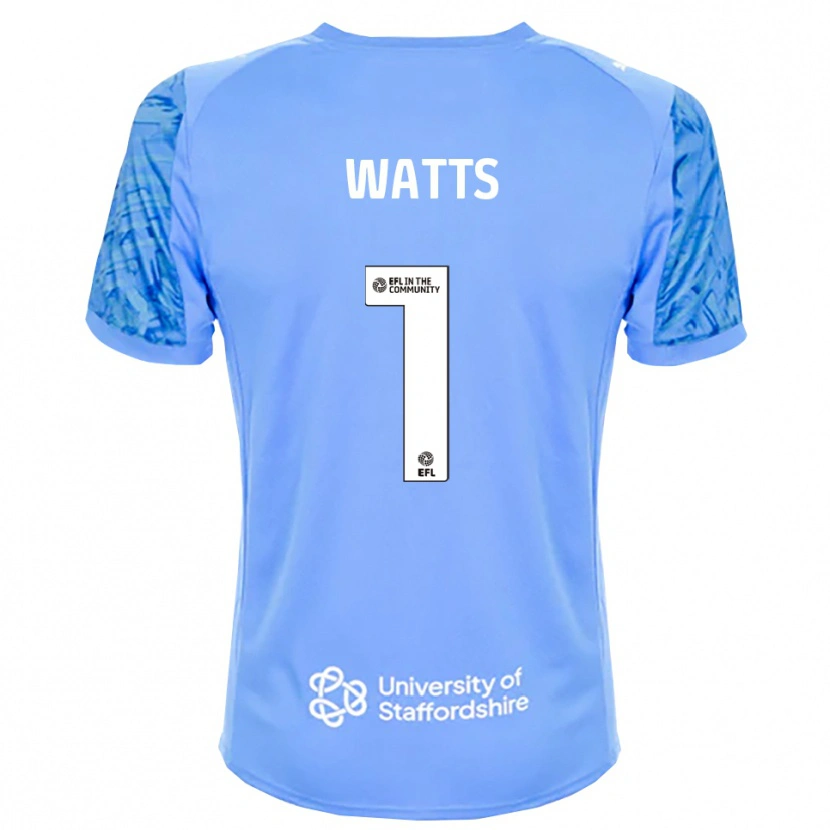 Danxen Niño Camiseta Connie Watts #1 Azul Real Portero Equipación 2025/26 La Camisa México