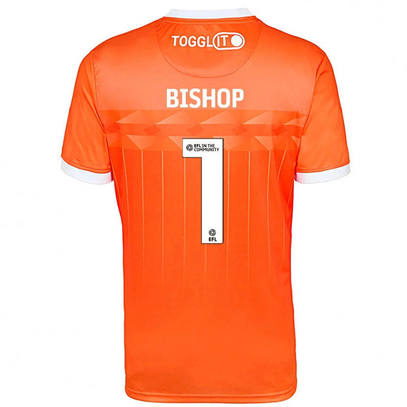 Danxen Niño Camiseta Nathan Bishop #1 Blanco Naranja Portero Equipación 2025/26 La Camisa México