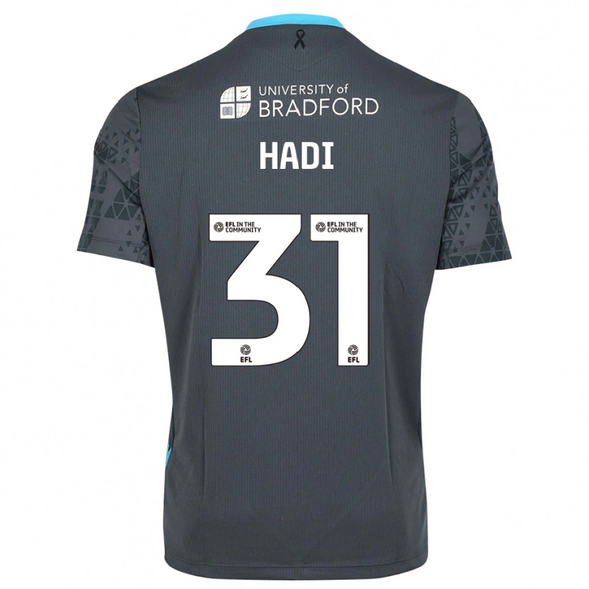 Danxen Niño Camiseta Zac Hadi #31 Gris Negro Portero Equipación 2025/26 La Camisa México