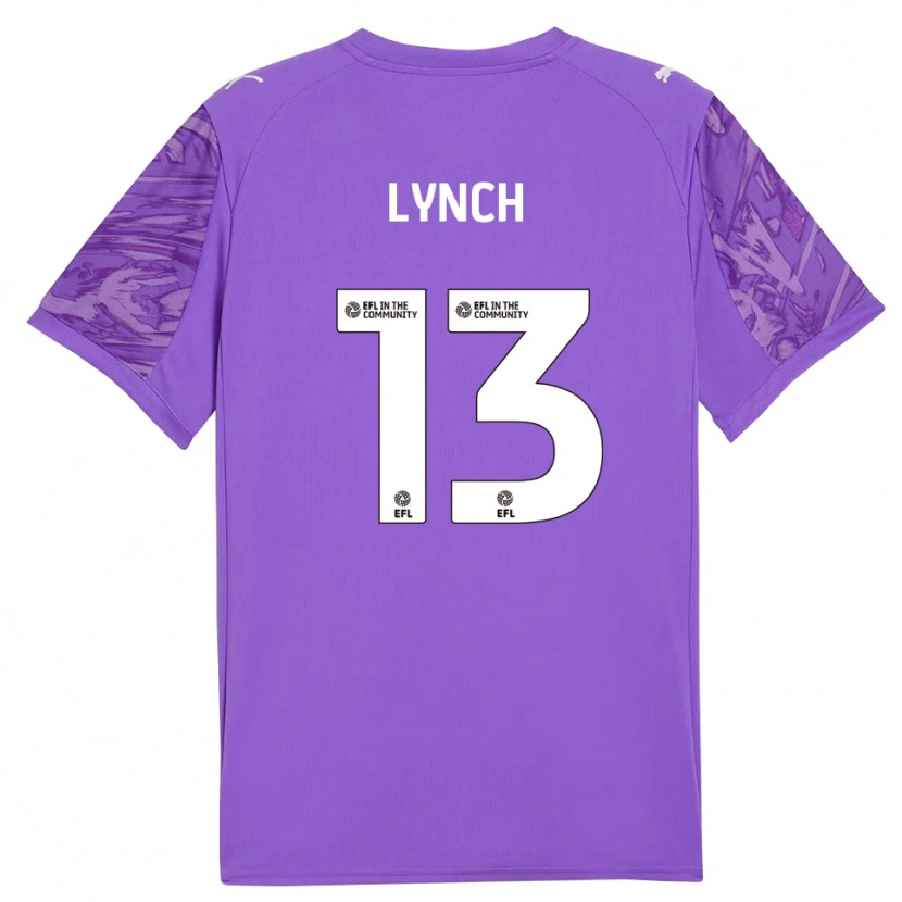 Danxen Niño Camiseta Jay Lynch #13 Rojo Morado Portero Equipación 2025/26 La Camisa México