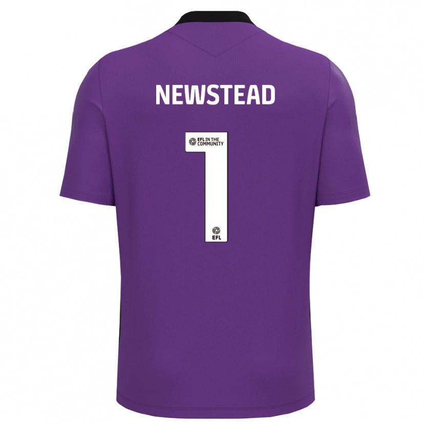 Danxen Niño Camiseta Jamie-Louise Newstead #1 Blanco Morado Portero Equipación 2025/26 La Camisa México