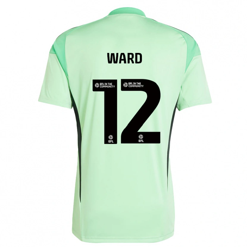 Danxen Niño Camiseta Lewis Ward #12 Negro Verde Claro Portero Equipación 2025/26 La Camisa México