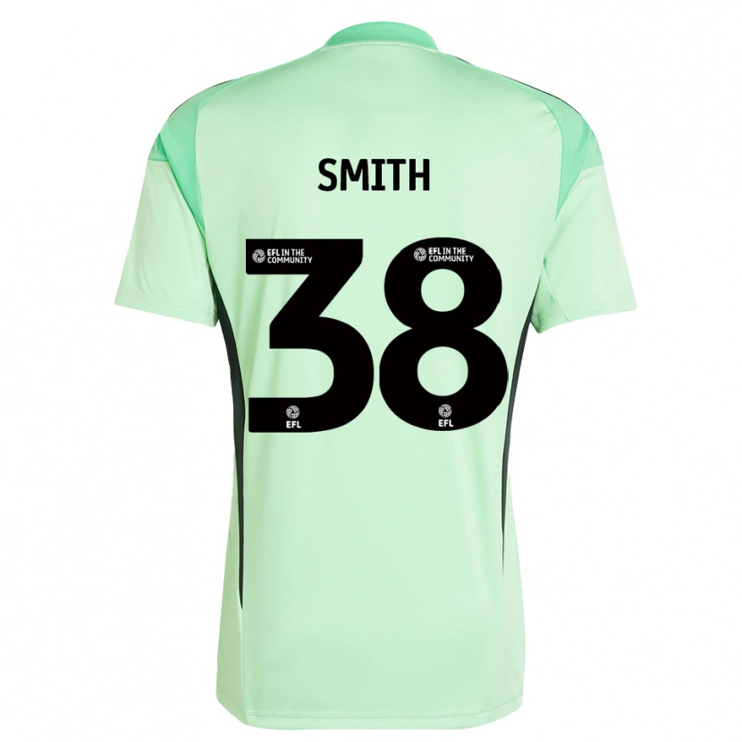 Danxen Niño Camiseta Sam Smith #38 Negro Verde Claro Portero Equipación 2025/26 La Camisa México