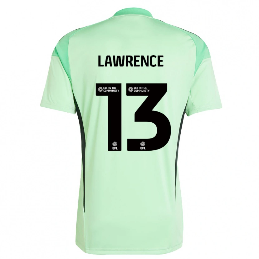 Danxen Niño Camiseta Charlie Lawrence #13 Negro Verde Claro Portero Equipación 2025/26 La Camisa México
