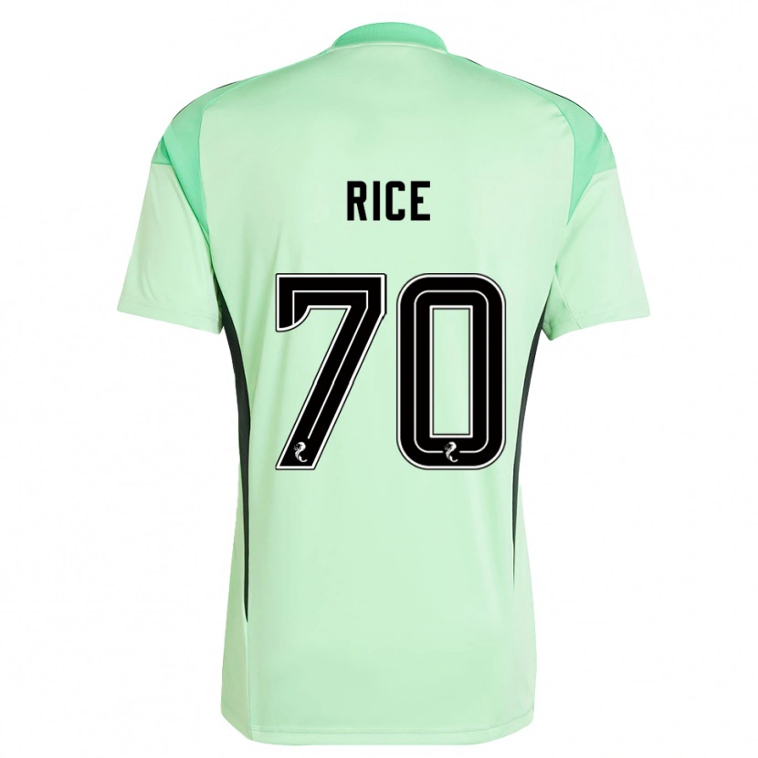 Danxen Niño Camiseta Aidan Rice #70 Negro Verde Claro Portero Equipación 2025/26 La Camisa México