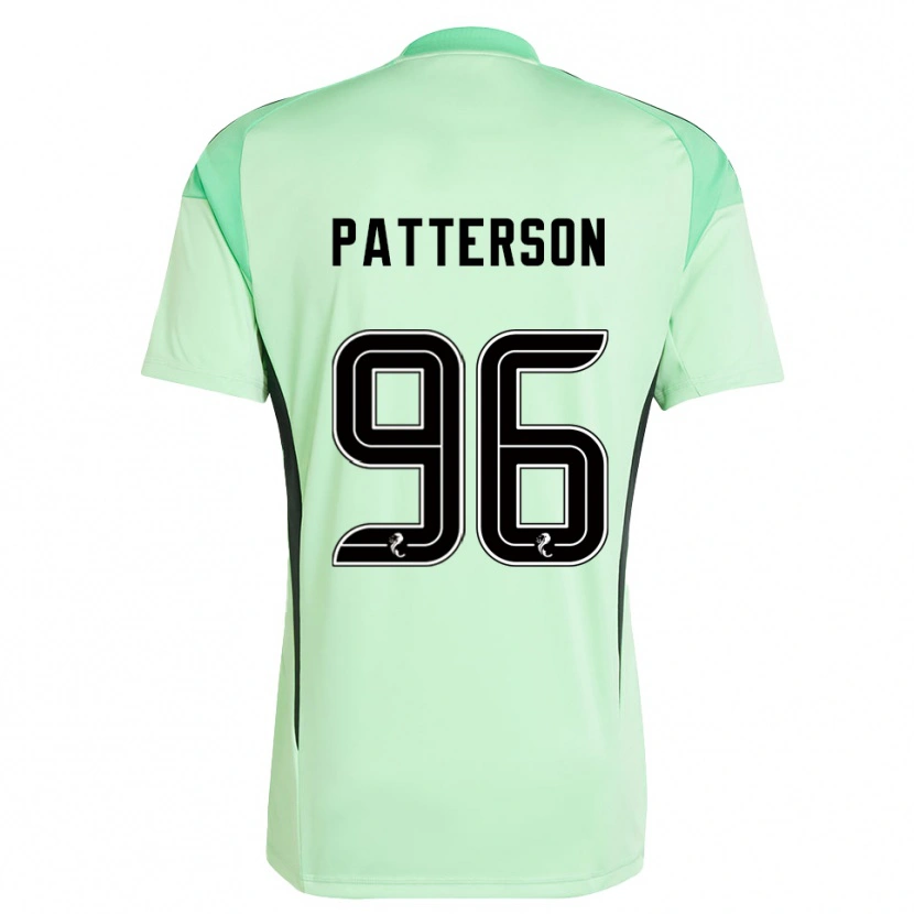 Danxen Niño Camiseta Cameron Patterson #96 Negro Verde Claro Portero Equipación 2025/26 La Camisa México