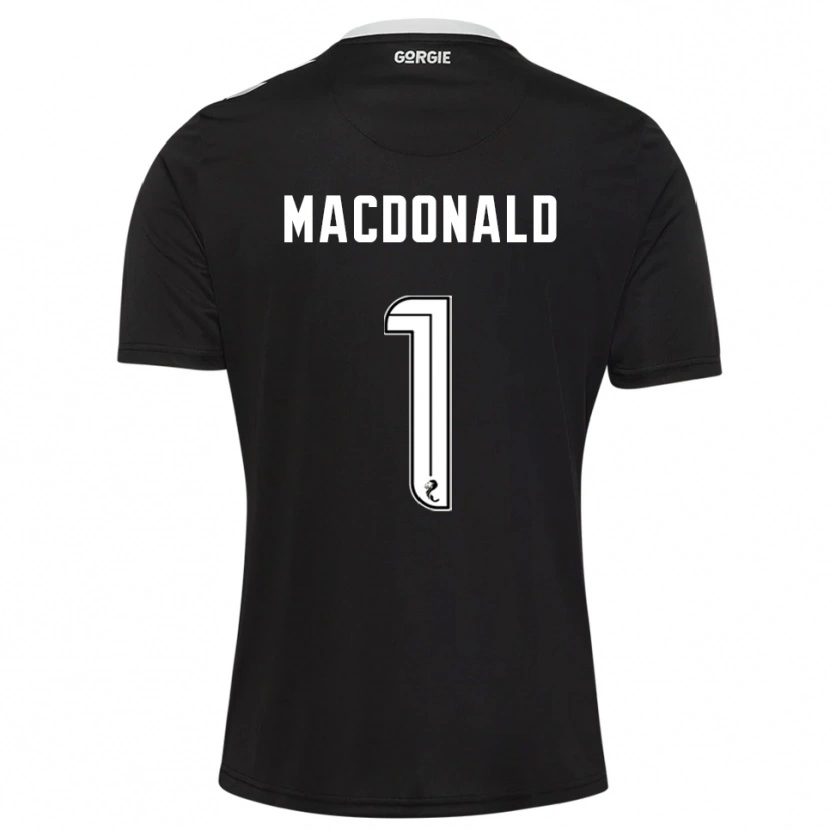 Danxen Niño Camiseta Jamie MacDonald #1 Borgoña Oscuro Portero Equipación 2025/26 La Camisa México