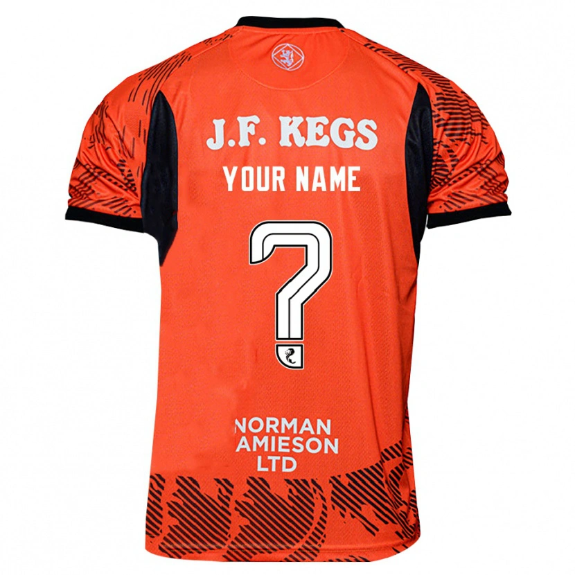 Danxen Niño Camiseta Dundee United Negro Naranja Portero Equipación 2025/26 La Camisa México