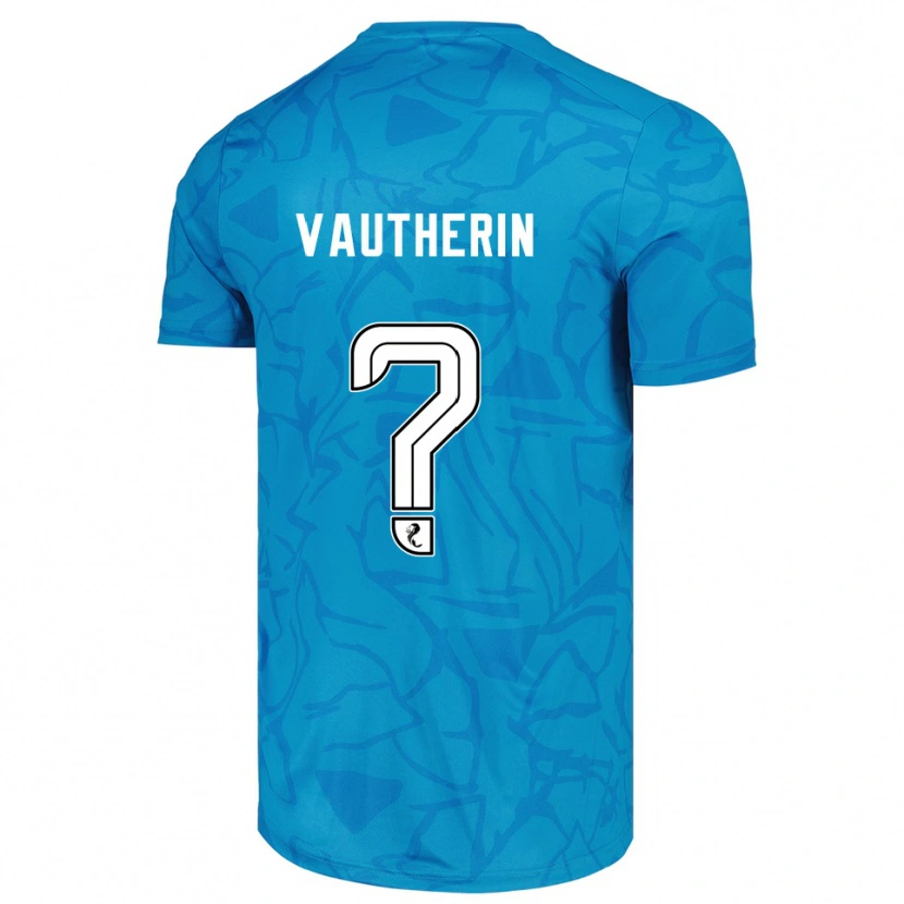 Danxen Niño Camiseta Sam Vautherin #0 Blanco Azul Portero Equipación 2025/26 La Camisa México