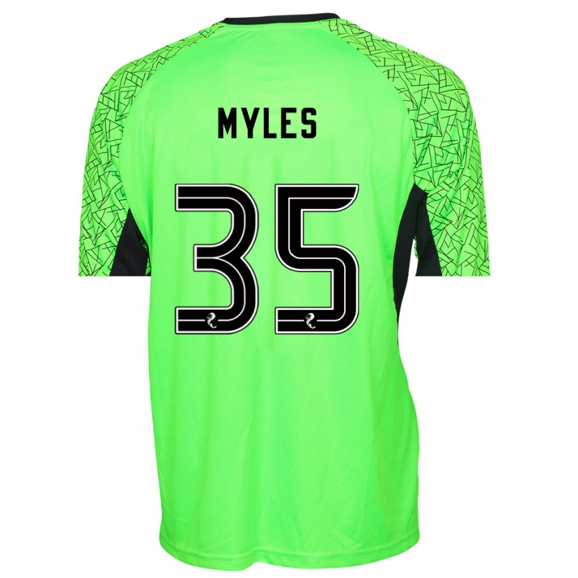 Danxen Niño Camiseta Evan Myles #35 Negro Verde Portero Equipación 2025/26 La Camisa México