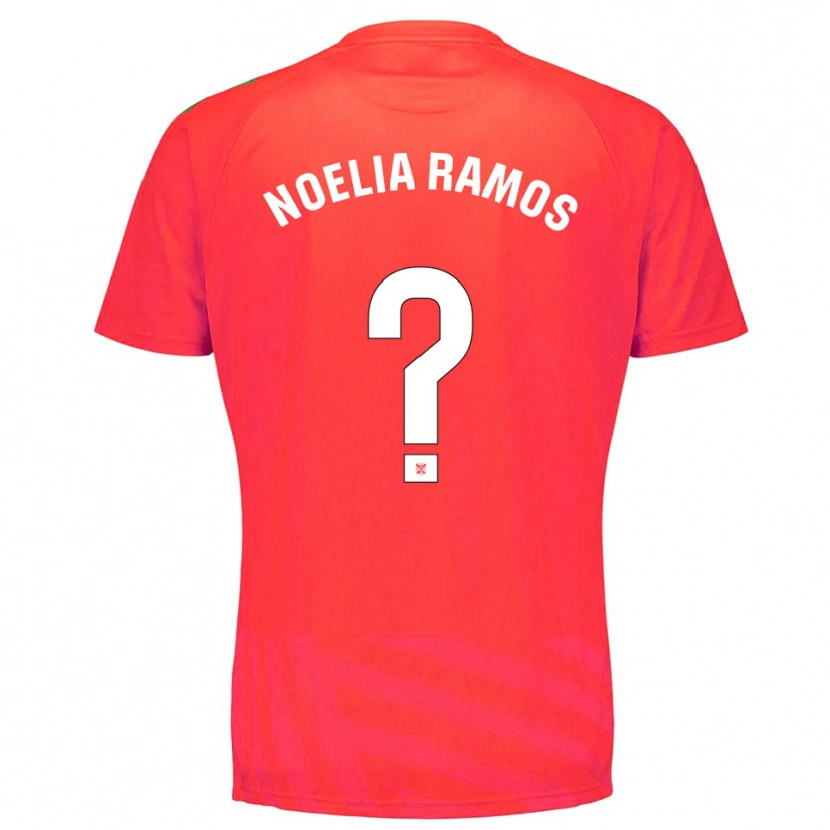 Danxen Niño Camiseta Noelia Ramos Álvarez #0 Rojo Blanco Portero Equipación 2025/26 La Camisa México
