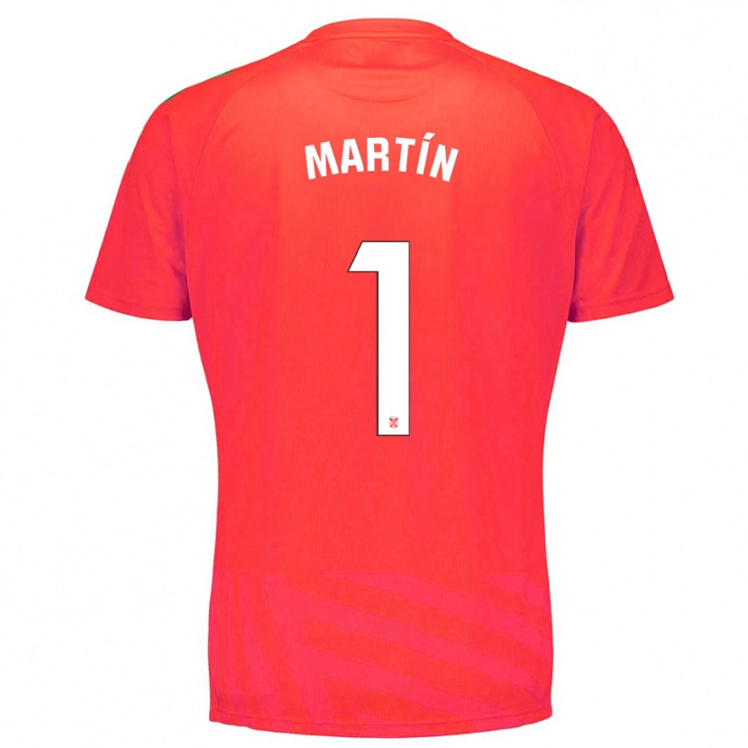 Danxen Niño Camiseta Dani Martín #1 Rojo Blanco Portero Equipación 2025/26 La Camisa México