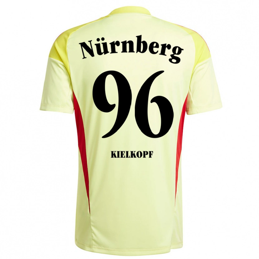 Danxen Niño Camiseta Felix Kielkopf #96 Negro Amarillo Portero Equipación 2025/26 La Camisa México