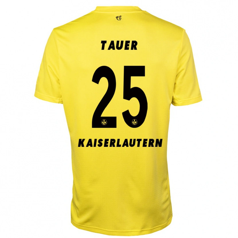 Danxen Niño Camiseta Luca Tauer #25 Negro Amarillo Portero Equipación 2025/26 La Camisa México