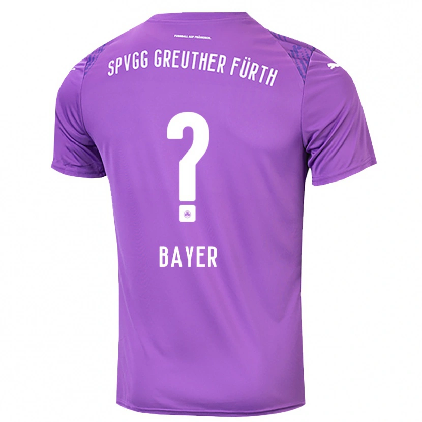Danxen Niño Camiseta Lisa Bayer #0 Blanco Púrpura Portero Equipación 2025/26 La Camisa México