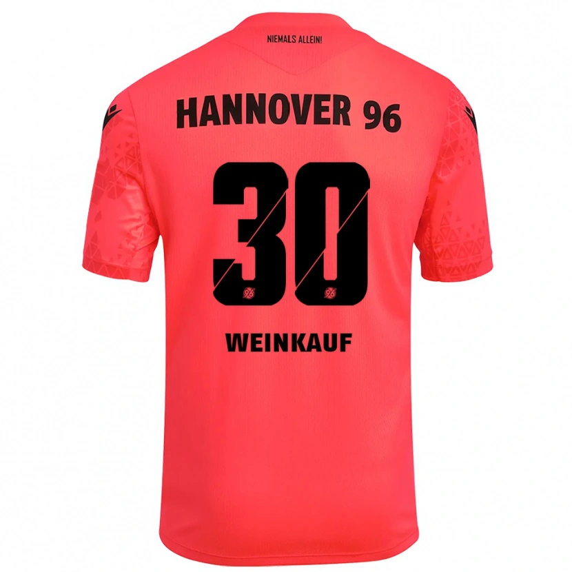 Danxen Niño Camiseta Leo Weinkauf #30 Negro Rojo Portero Equipación 2025/26 La Camisa México