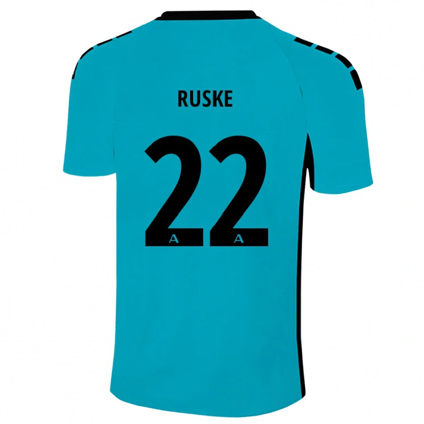 Danxen Niño Camiseta Neo Ruske #22 Cian Portero Equipación 2025/26 La Camisa México
