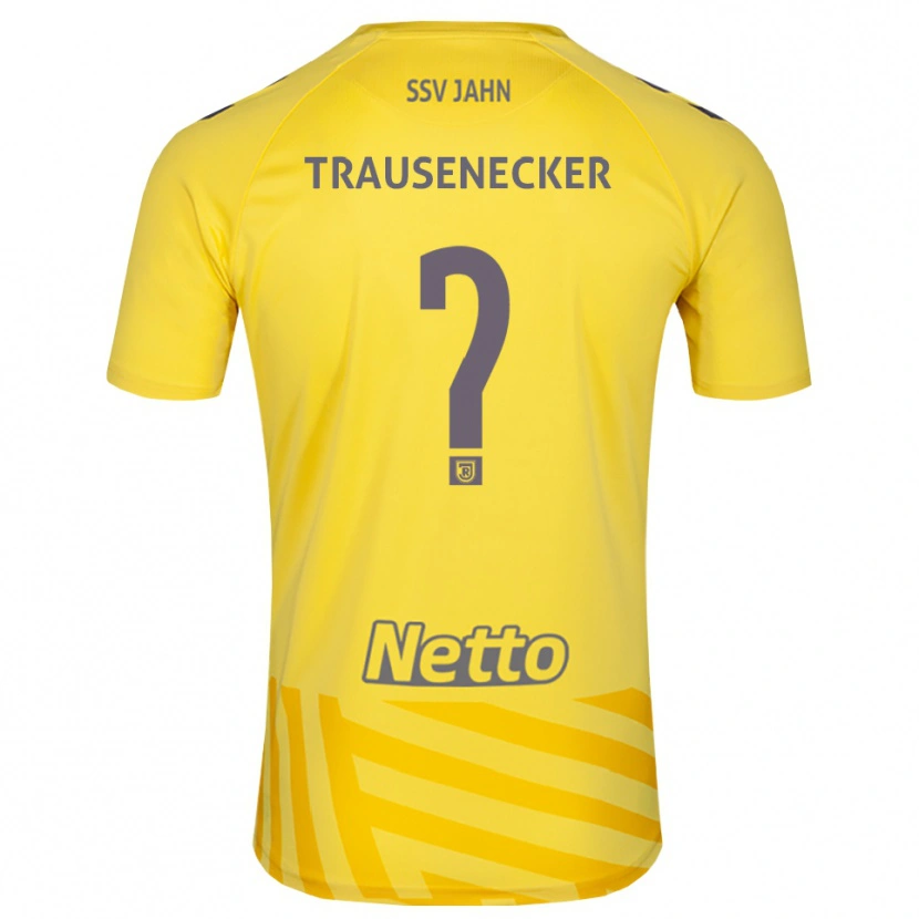 Danxen Niño Camiseta Bastian Trausenecker #0 Gris Amarillo Portero Equipación 2025/26 La Camisa México