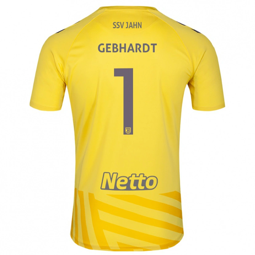 Danxen Niño Camiseta Felix Gebhardt #1 Gris Amarillo Portero Equipación 2025/26 La Camisa México