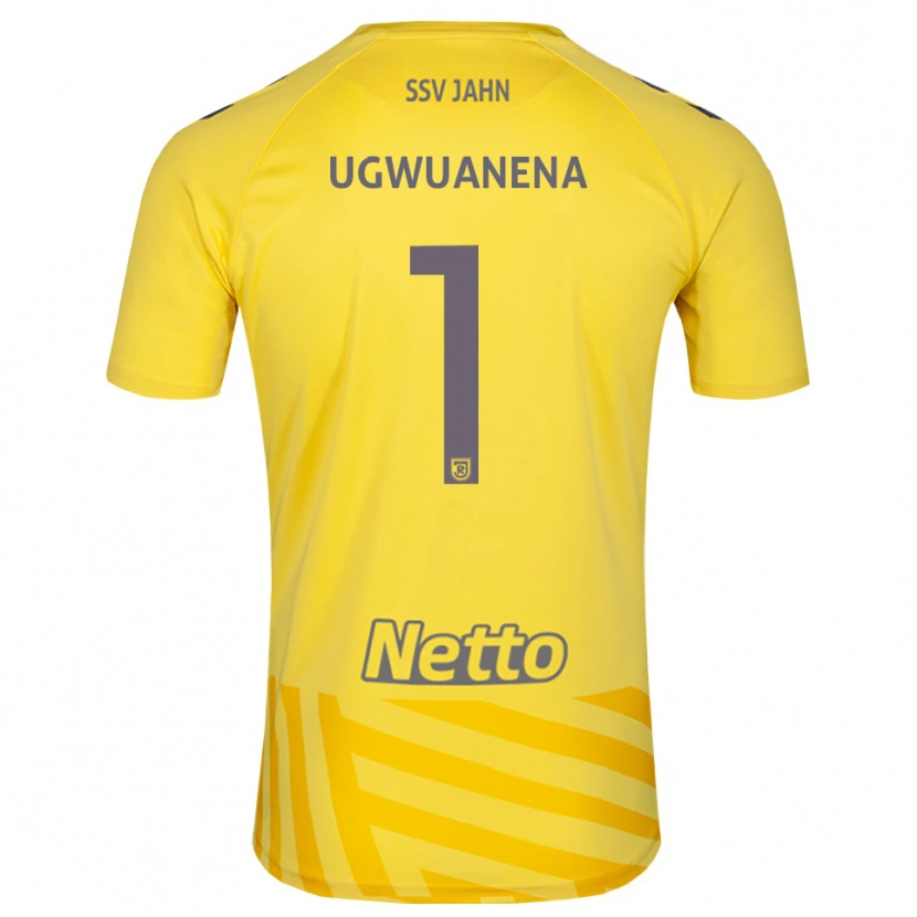 Danxen Niño Camiseta Marvellous Ugwuanena #1 Gris Amarillo Portero Equipación 2025/26 La Camisa México
