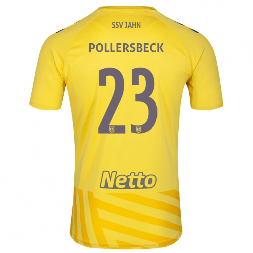 Danxen Niño Camiseta Julian Pollersbeck #23 Gris Amarillo Portero Equipación 2025/26 La Camisa México