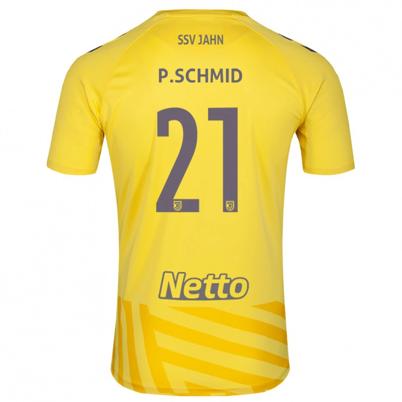 Danxen Niño Camiseta Paul Schmid #21 Gris Amarillo Portero Equipación 2025/26 La Camisa México