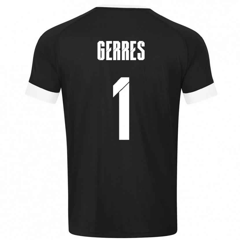 Danxen Niño Camiseta Romero Gerres #1 Blanco Negro Portero Equipación 2025/26 La Camisa México