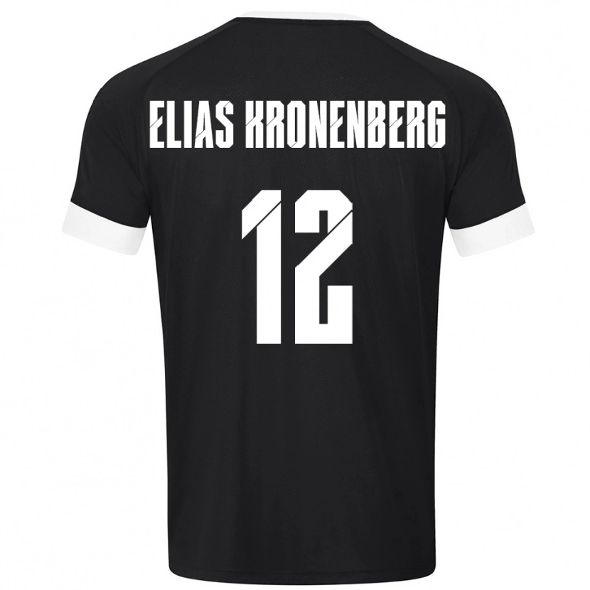 Danxen Niño Camiseta Sebastian Elias Kronenberg #12 Blanco Negro Portero Equipación 2025/26 La Camisa México