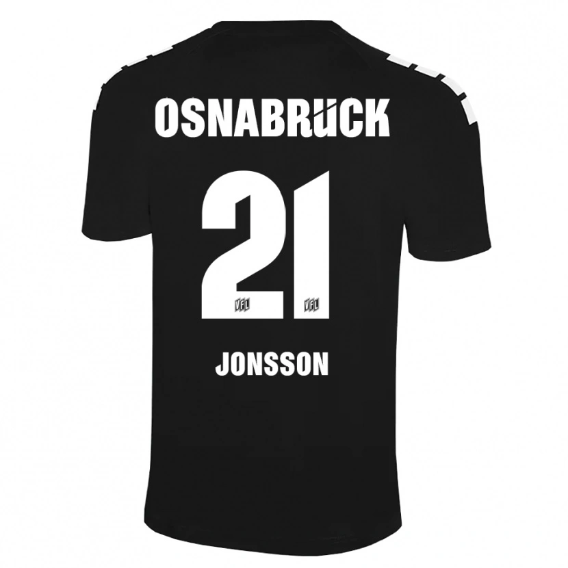 Danxen Niño Camiseta Lukas Jonsson #21 Blanco Negro Portero Equipación 2025/26 La Camisa México