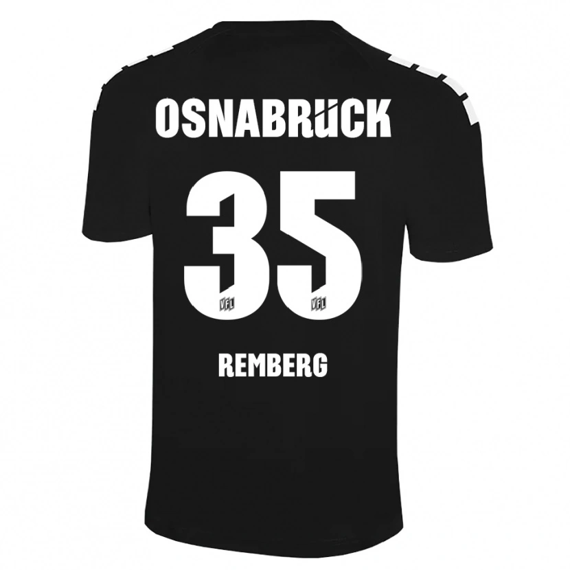 Danxen Niño Camiseta Mats Remberg #35 Blanco Negro Portero Equipación 2025/26 La Camisa México