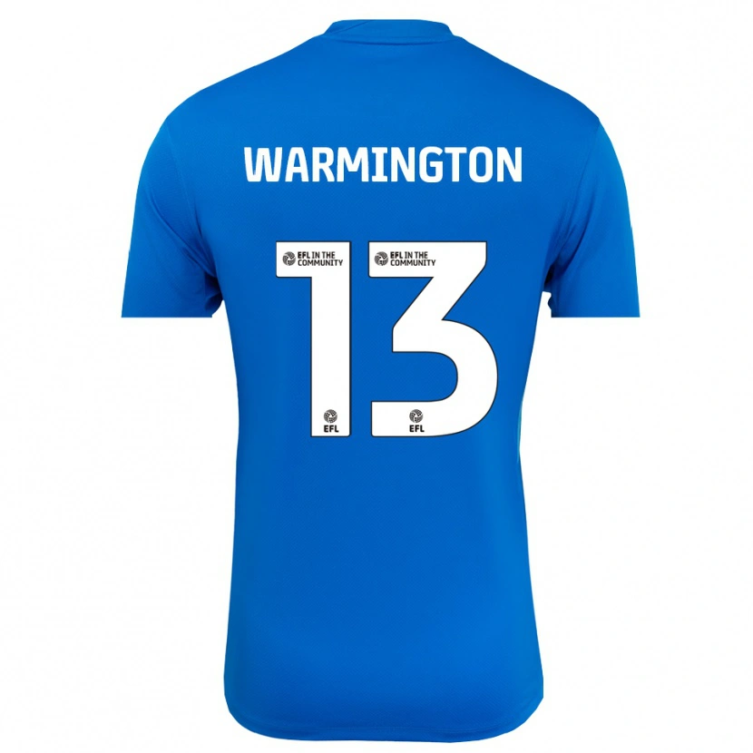 Danxen Niño Camiseta Tyrese Warmington #13 Azul Blanco Portero Equipación 2025/26 La Camisa México