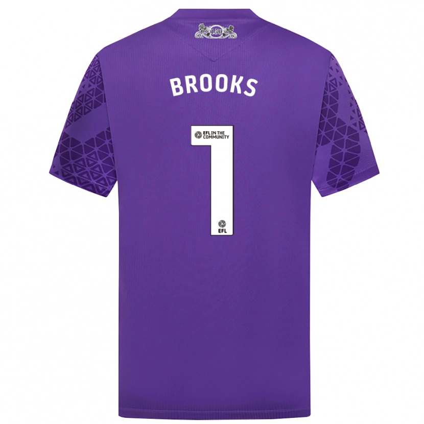 Danxen Niño Camiseta Alexandra Brooks #1 Morado Blanco Portero Equipación 2025/26 La Camisa México