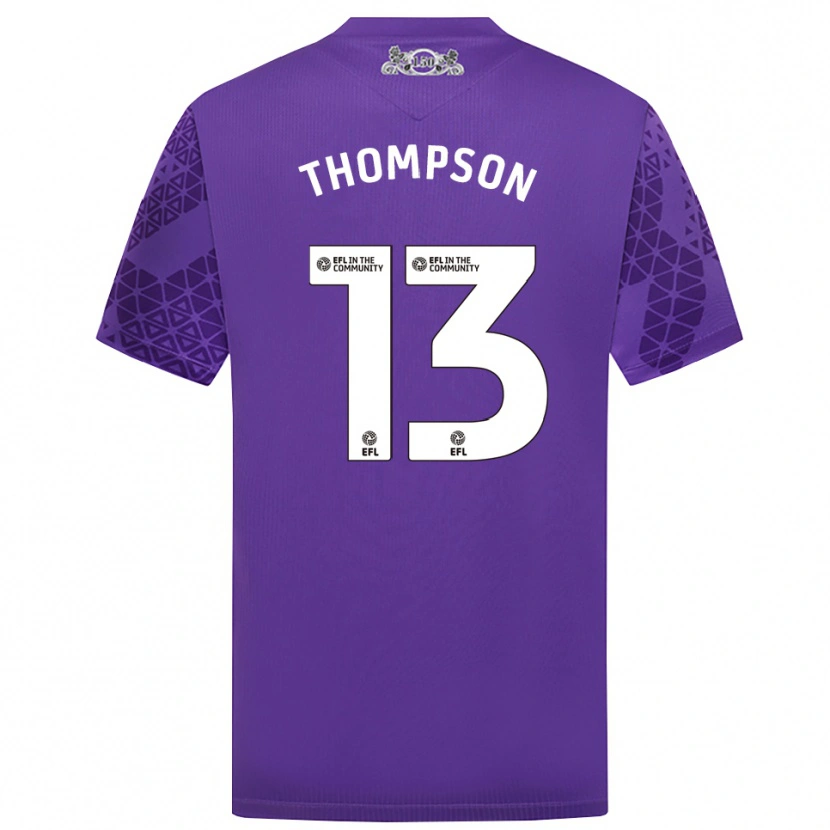 Danxen Niño Camiseta Luke Thompson #13 Morado Blanco Portero Equipación 2025/26 La Camisa México
