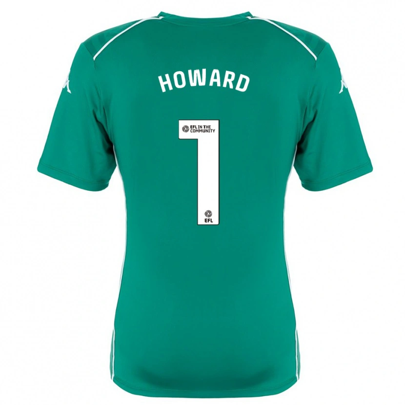 Danxen Niño Camiseta Archie Howard #1 Verde Blanco Portero Equipación 2025/26 La Camisa México